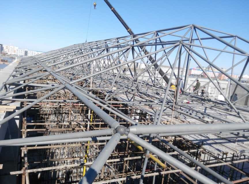 鹤岗商贸城屋顶网架工程